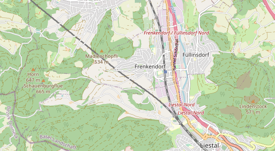 Restaurant auf Karte