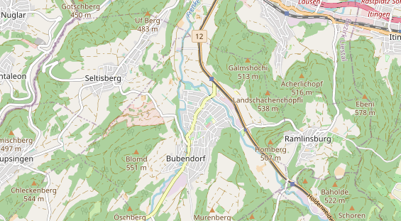 Restaurant auf Karte