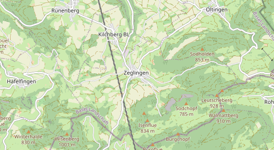 Restaurant auf Karte