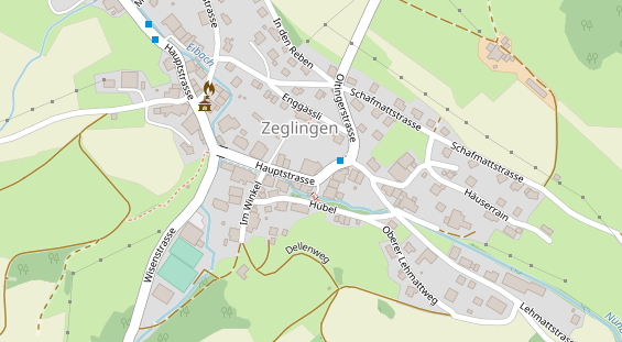 Restaurant auf Karte