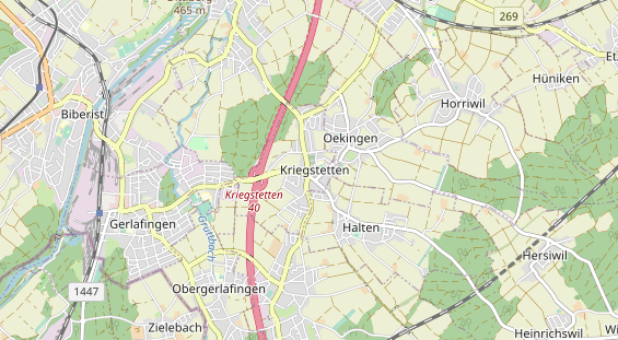 Restaurant auf Karte