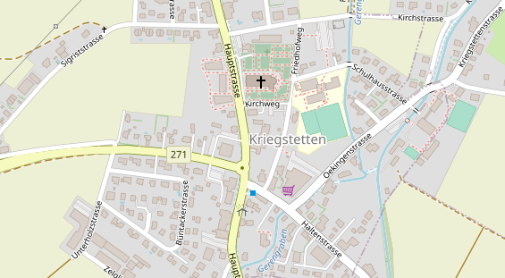 Restaurant auf Karte