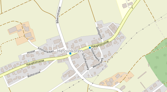 Restaurant auf Karte