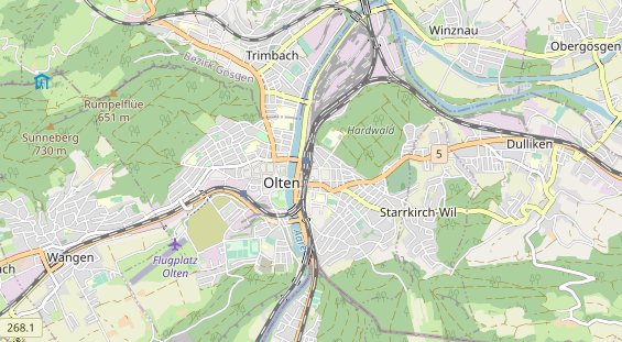 Restaurant auf Karte