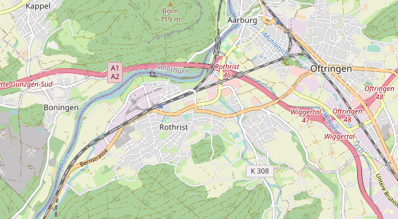 Restaurant auf Karte