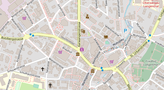 Restaurant auf Karte