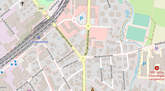 Restaurant auf Karte