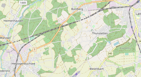 Restaurant auf Karte