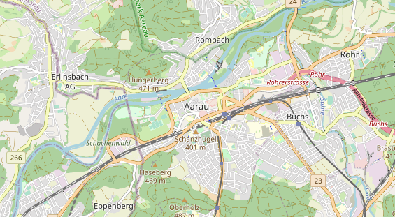 Restaurant auf Karte