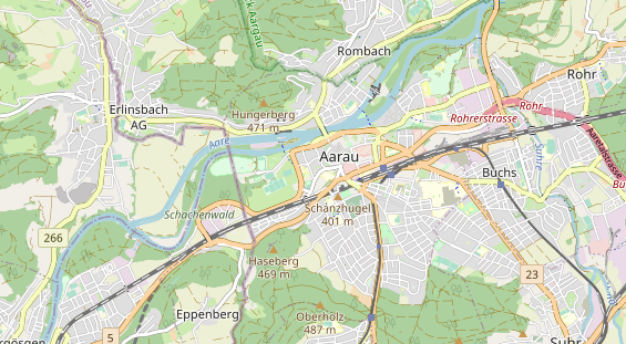 Restaurant auf Karte