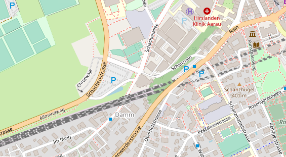 Restaurant auf Karte