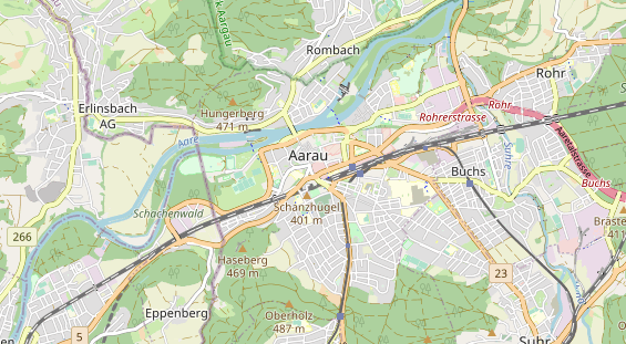 Restaurant auf Karte