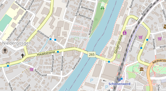 Restaurant auf Karte