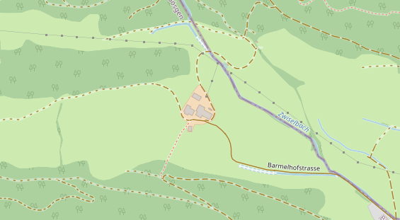 Restaurant auf Karte