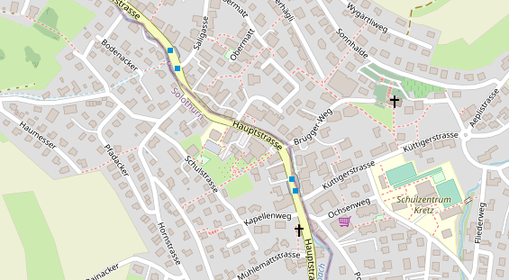 Restaurant auf Karte