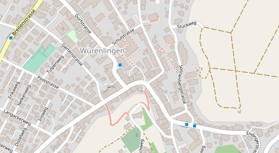 Restaurant auf Karte