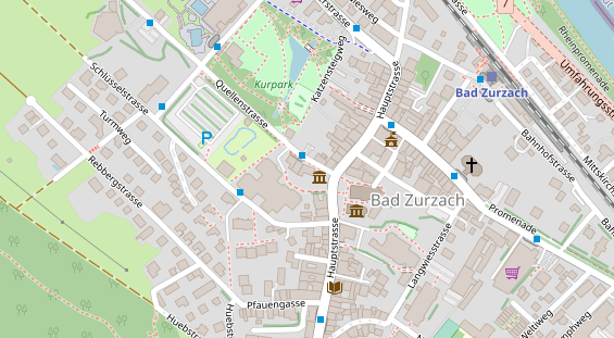 Restaurant auf Karte