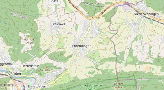 Restaurant auf Karte