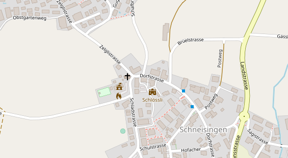 Restaurant auf Karte