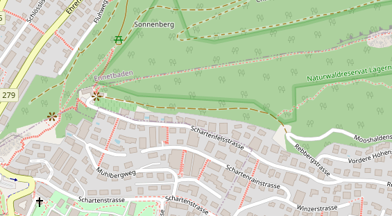 Restaurant auf Karte