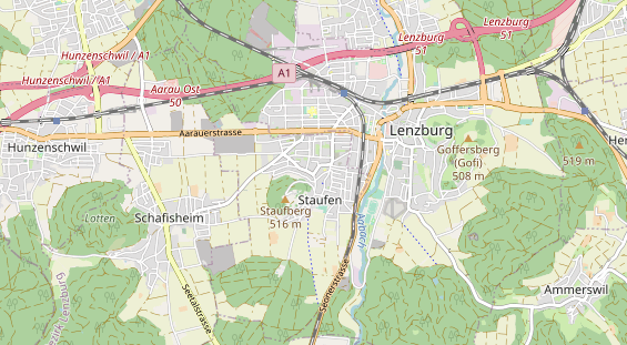 Restaurant auf Karte