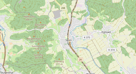 Restaurant auf Karte