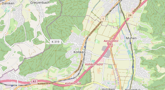 Restaurant auf Karte