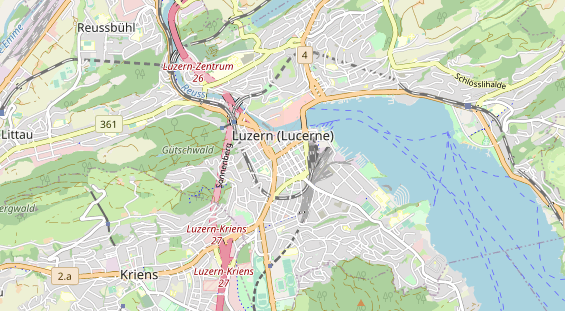 Restaurant auf Karte