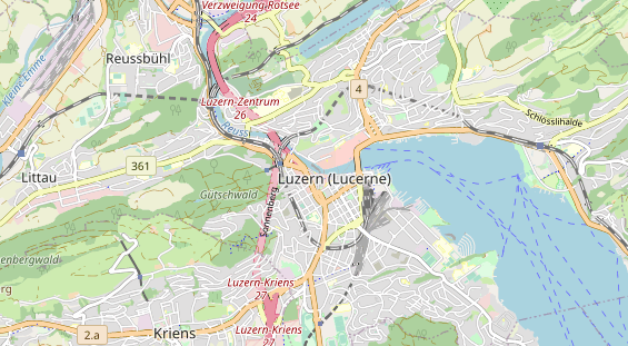 Restaurant auf Karte