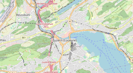 Restaurant auf Karte