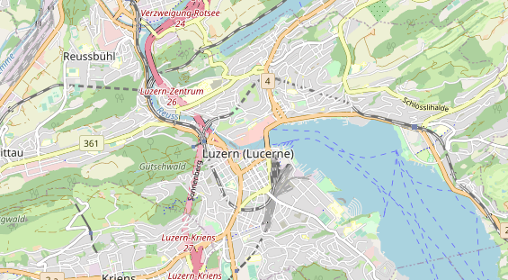 Restaurant auf Karte