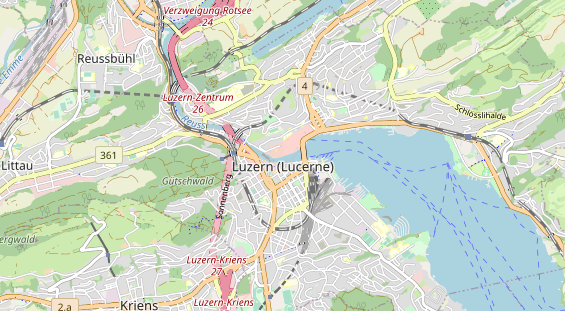 Restaurant auf Karte