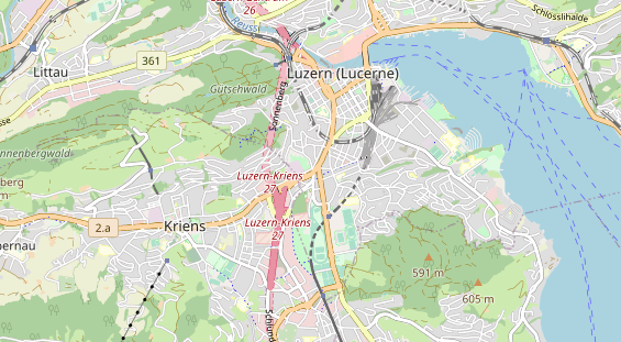 Restaurant auf Karte