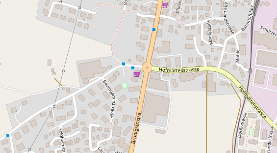 Restaurant auf Karte