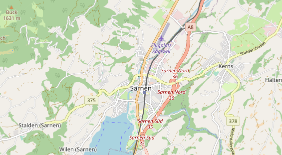 Restaurant auf Karte