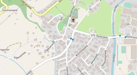 Restaurant auf Karte