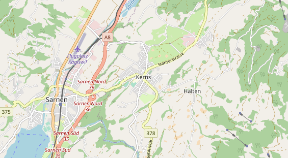 Restaurant auf Karte