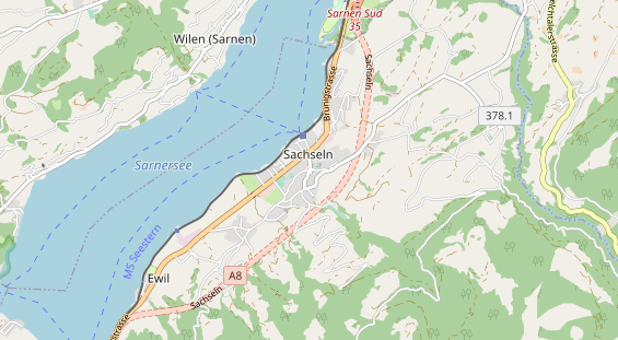 Restaurant auf Karte