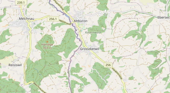 Restaurant auf Karte