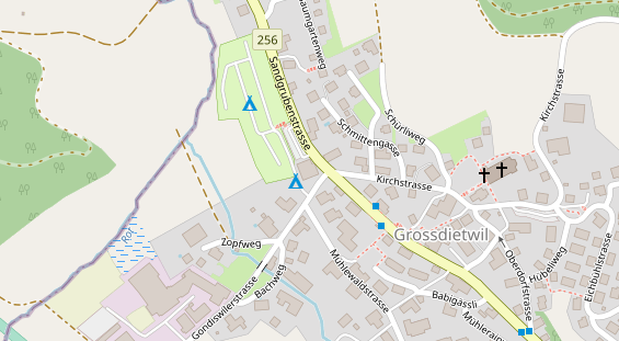 Restaurant auf Karte