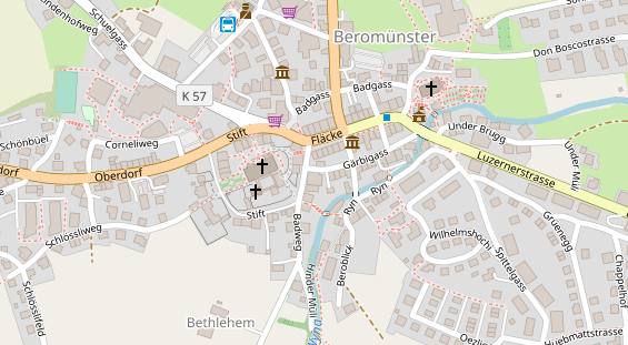 Restaurant auf Karte