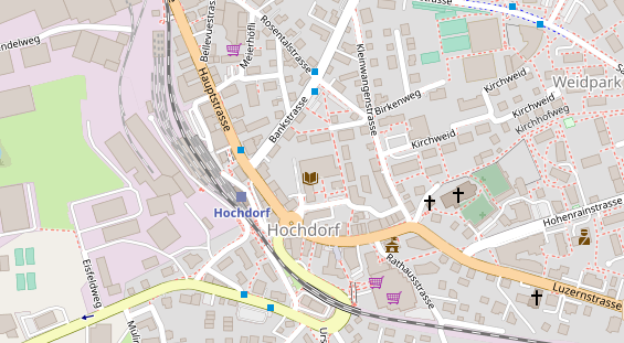 Restaurant auf Karte