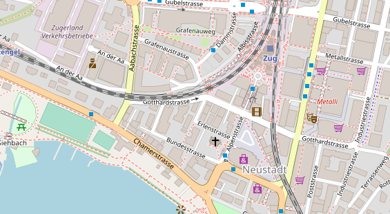 Restaurant auf Karte