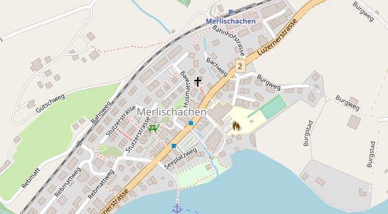 Restaurant auf Karte