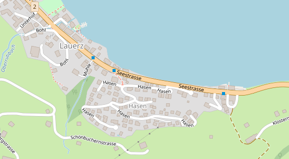 Restaurant auf Karte