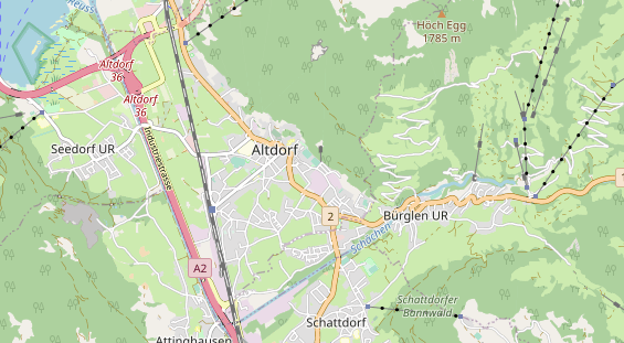 Restaurant auf Karte