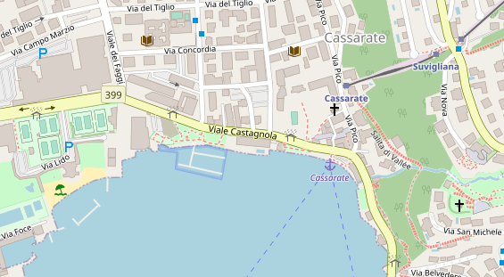 Restaurant auf Karte