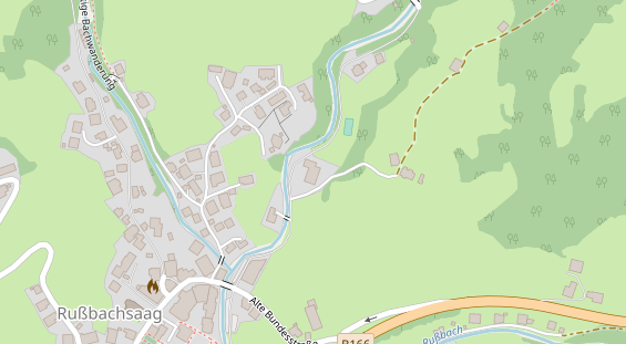 Restaurant auf Karte