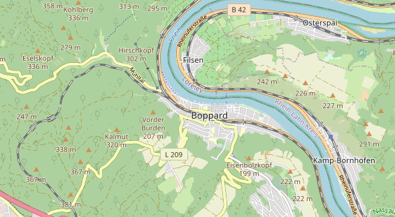 Restaurant auf Karte