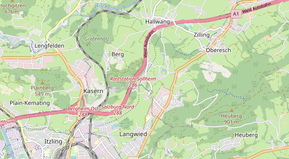 Restaurant auf Karte